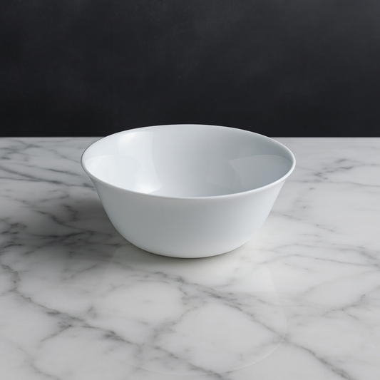 Plato de vidrio templado blanco