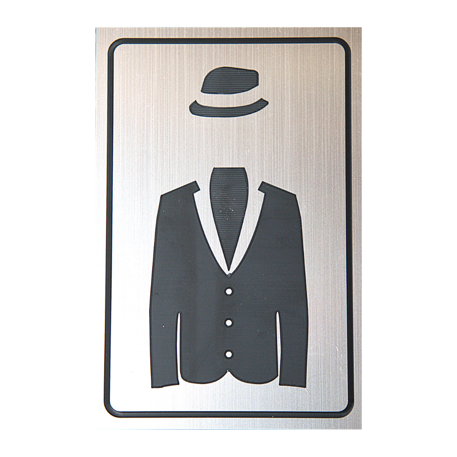Señalética Baño Hombre – estilo vintage