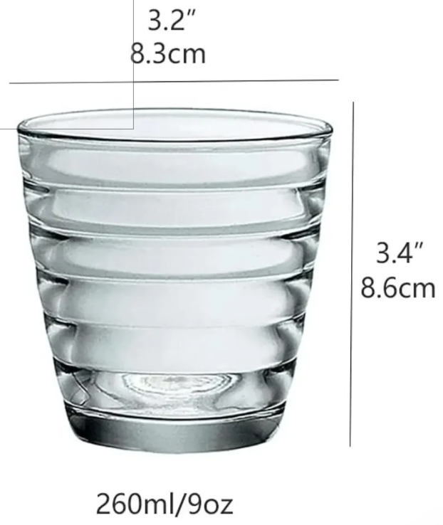 Vaso Reutilizables Acrilico Vaso Plastico 260ml