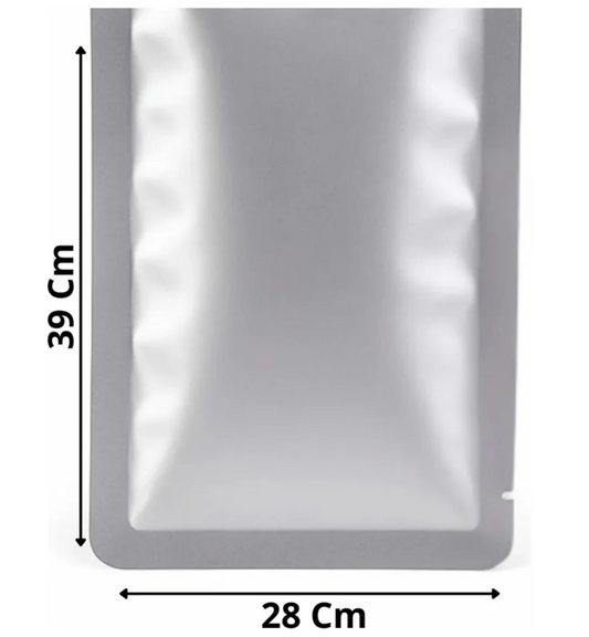 Set 100 Bolsas Papel De Aluminio Sellado Al Vacío 39x28cm