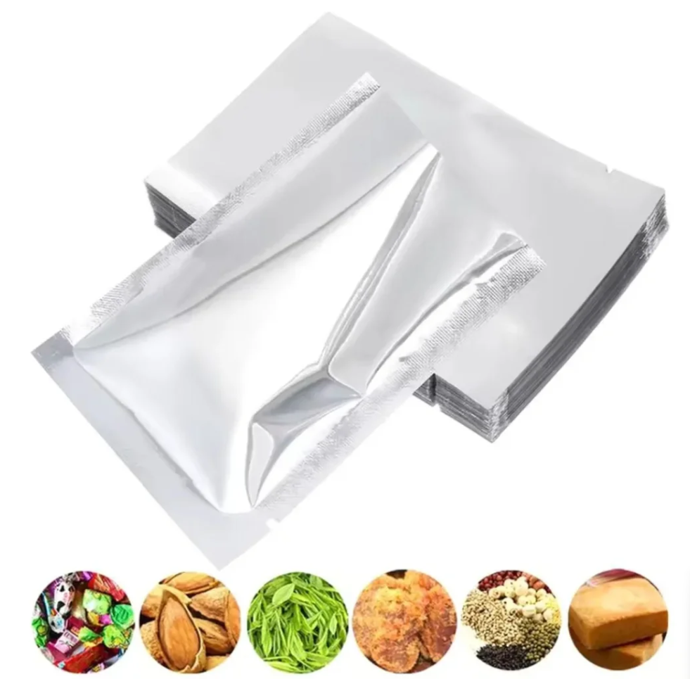Set 100 Bolsas Papel De Aluminio Sellado Al Vacío 39x28cm