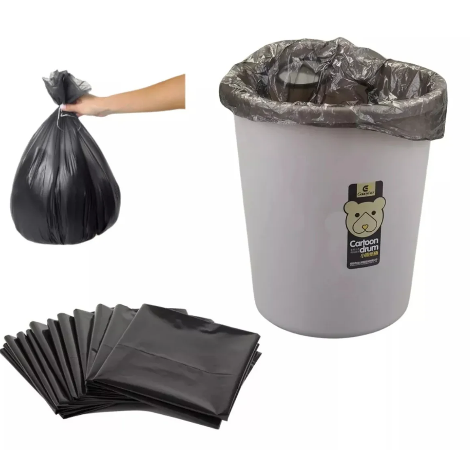1 Bolsas para Basura Cordon Asa 10 Und Pequeña y Grande