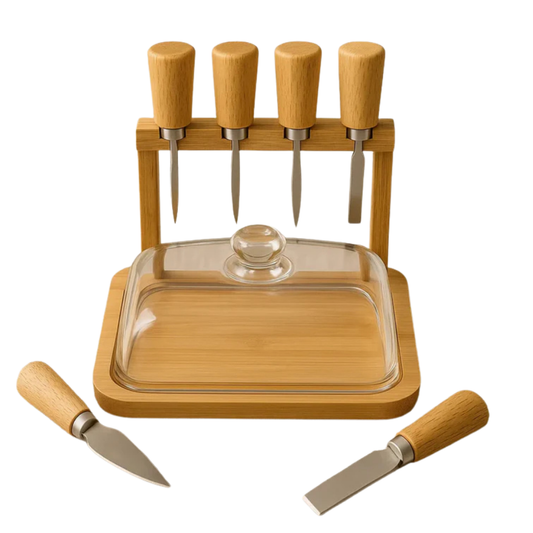 TABLA PARA QUESO CON CÚPULA DE VIDRIO IRISH HOME