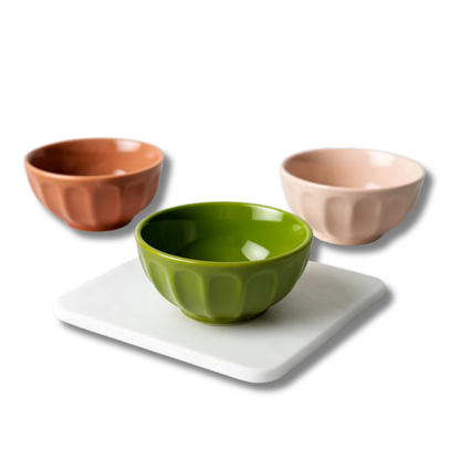 SET DE 3 POCILLOS DE COLORES IRISH HOME