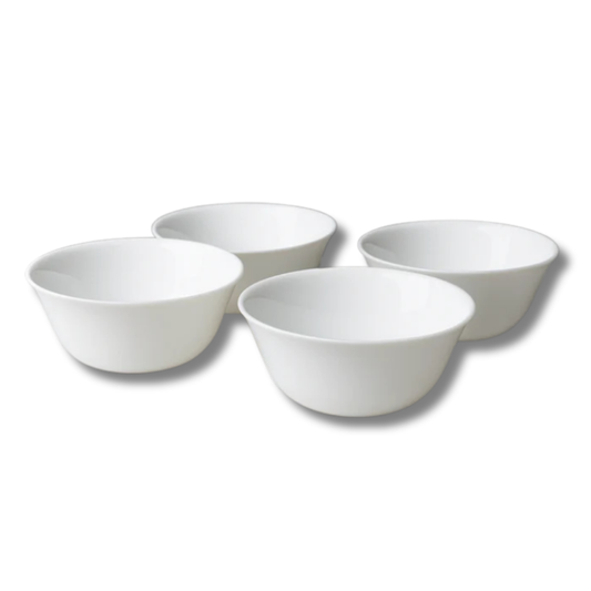 SET DE 6 BOWLS DE VIDRIO TEMPLADO BLANCO LUMINARC