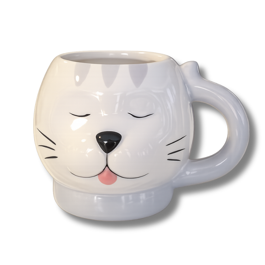TAZA DE CERÁMICA DISEÑO DE GATO JUST HOME COLLECTION