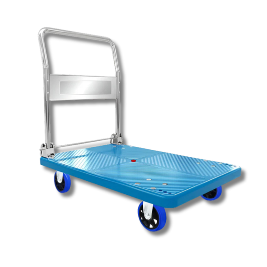CARRO DE CARGA PLEGABLE 300 KG CON RUEDAS GIRATORIAS Y BASE DE PLÁSTICO REFORZADO SUPERCENTER