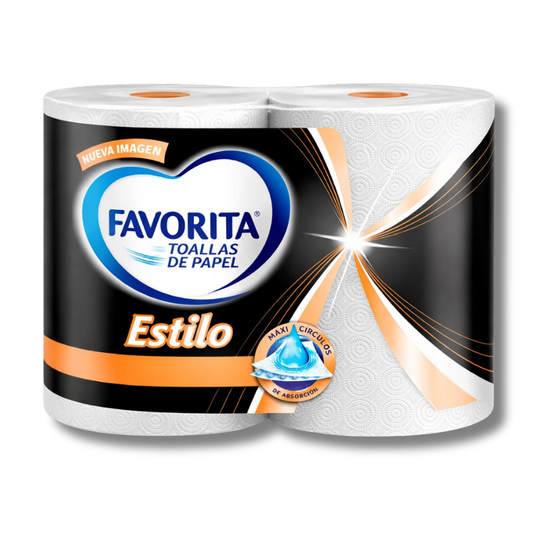 TOALLA DE PAPEL DOBLE HOJA FAVORITA