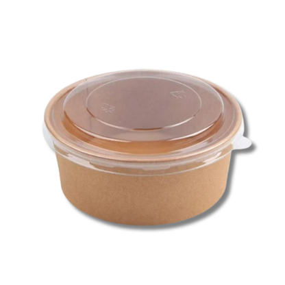 BOWLS KRAFT CON TAPA PLÁSTICA 550CC