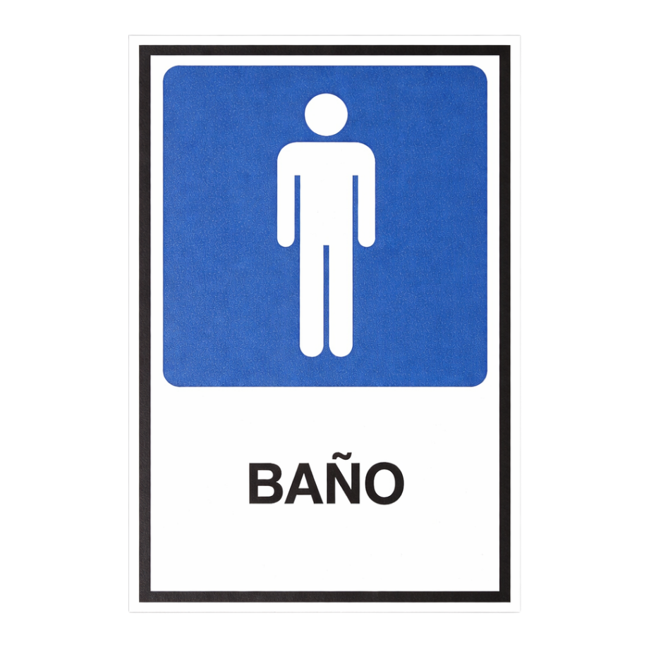 Señalética Baño Hombres