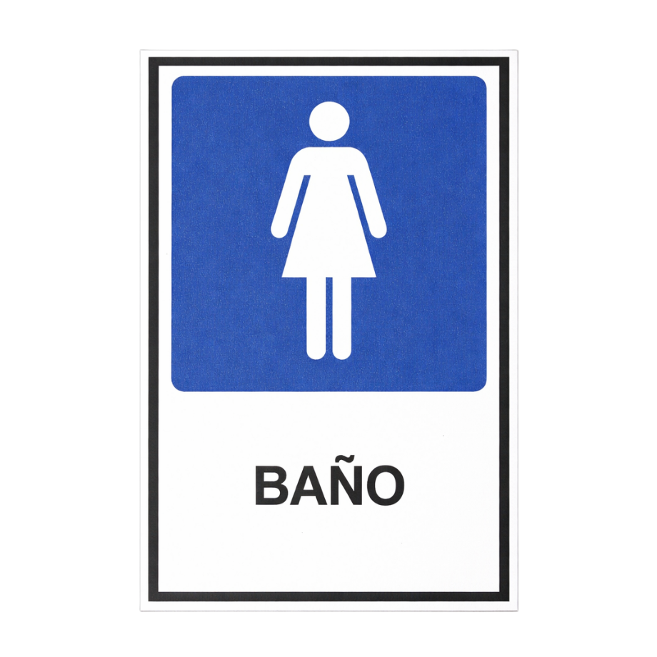 Señalética Baño Mujeres