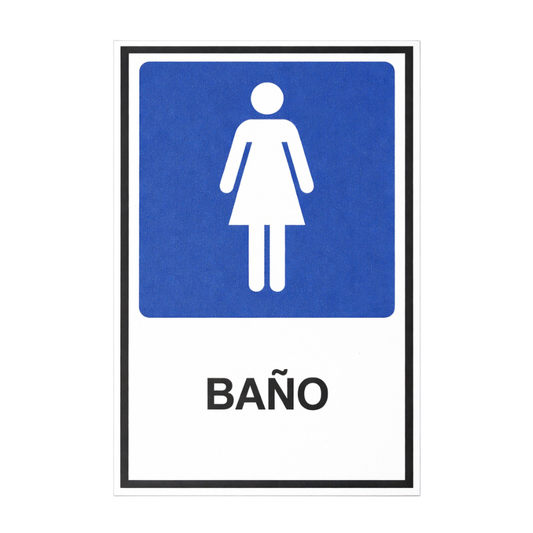 Señalética Baño Mujeres
