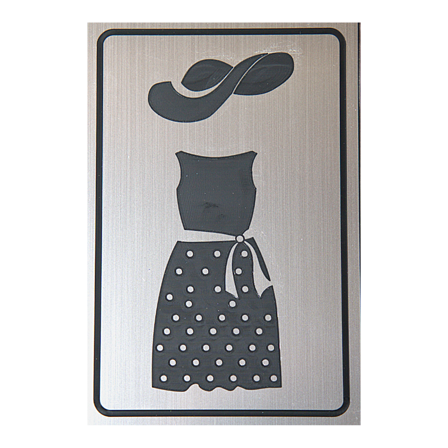 Señalética Baño Mujer – estilo vintage