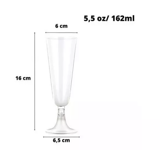 25 Copas De Champagne Copa Acrilico Copas Champaña 162ml