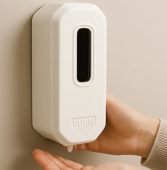 Dispensador De jabón Liquido Rellenable plástico Pared 500ml