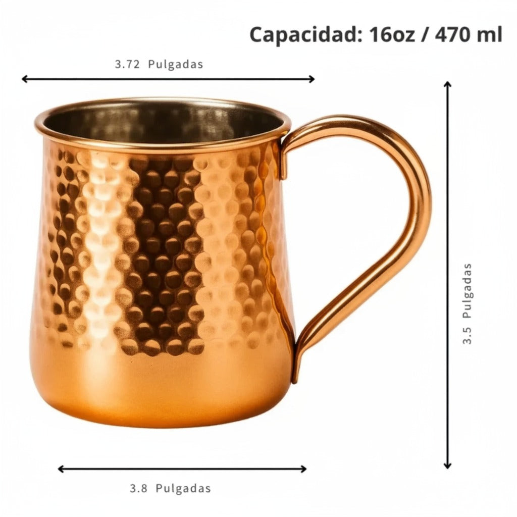 Vaso Mugs Moscow Cobre Mule Coctel 470ml Tragos Mojitos