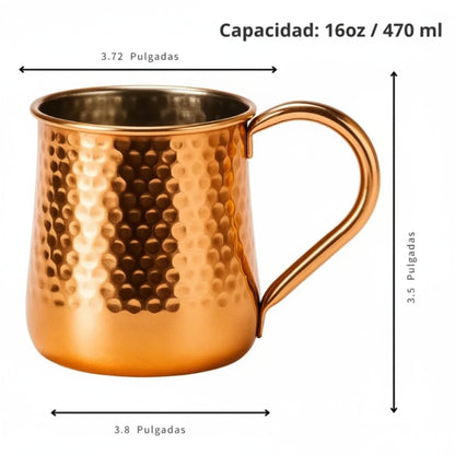 Vaso Mugs Moscow Cobre Mule Coctel 470ml Tragos Mojitos