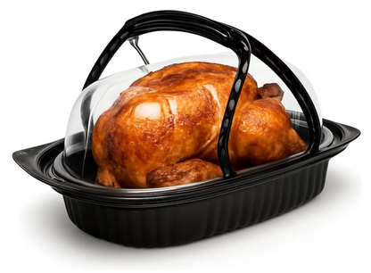 10un. Bandeja Plástico Envase Pollo Asado Contenedor