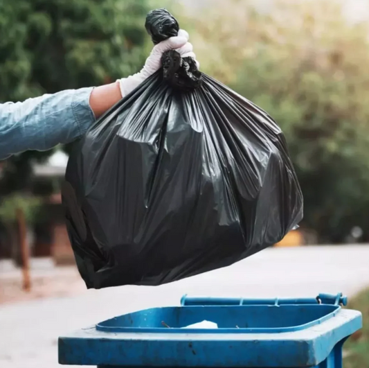 BOLSAS PARA BASURA CORDON ASA PEQUEÑA Y GRANDE