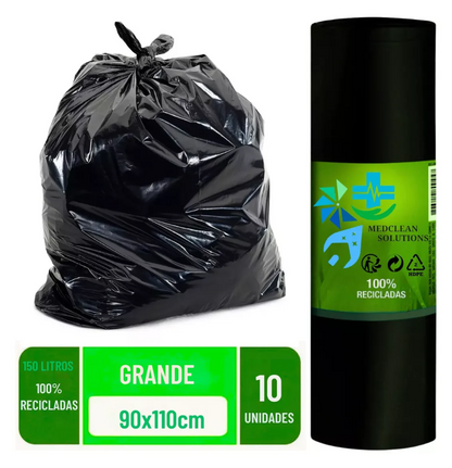 1 Bolsas para Basura Cordon Asa 10 Und Pequeña y Grande