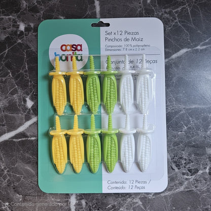 Set 12 Piezas Pinchos de Maiz