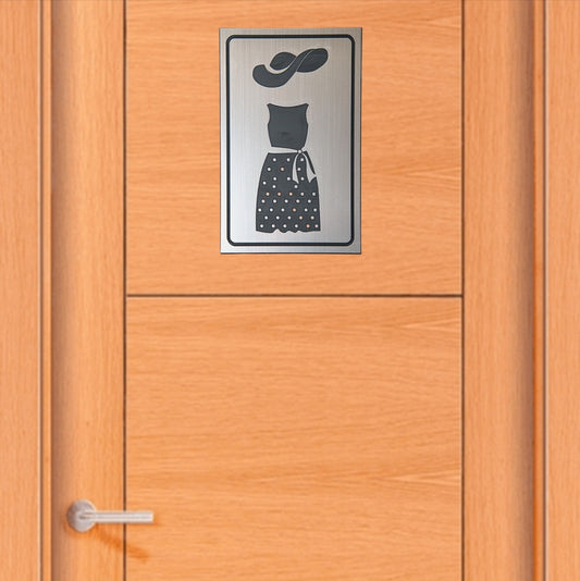 Señalética Baño Mujer – estilo vintage