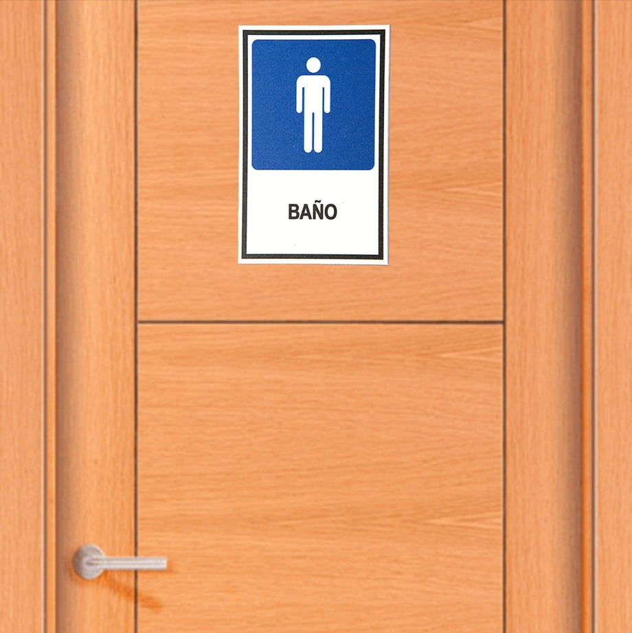 Señalética Baño Hombres