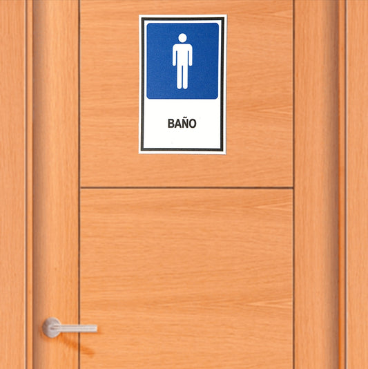 Señalética Baño Hombres