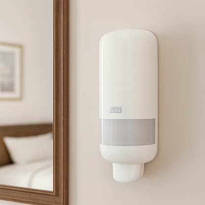 Dispensador de Crema Facial Tork – Capacidad 1 Litro (Color Blanco)