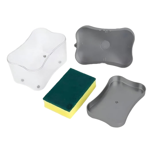 Dispensador de Jabón Lavalozas con Bomba y Recipiente – Color Gris